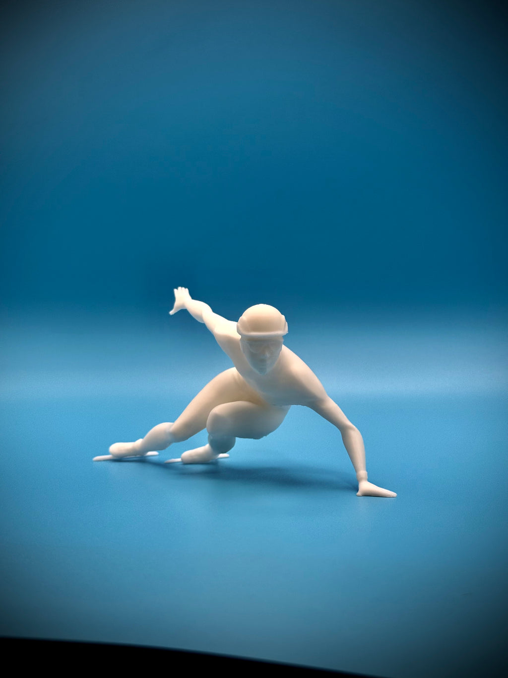 Figur Eisschnellläufer Schreibtischdeko