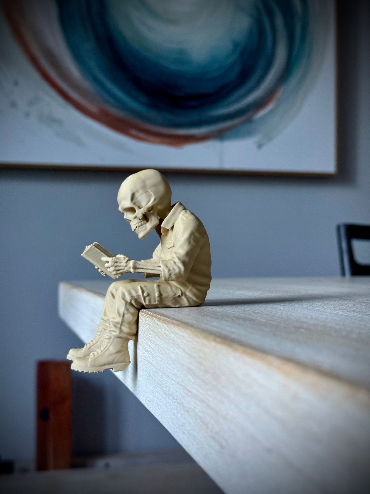 Totenkopf Kantenhocker Leser