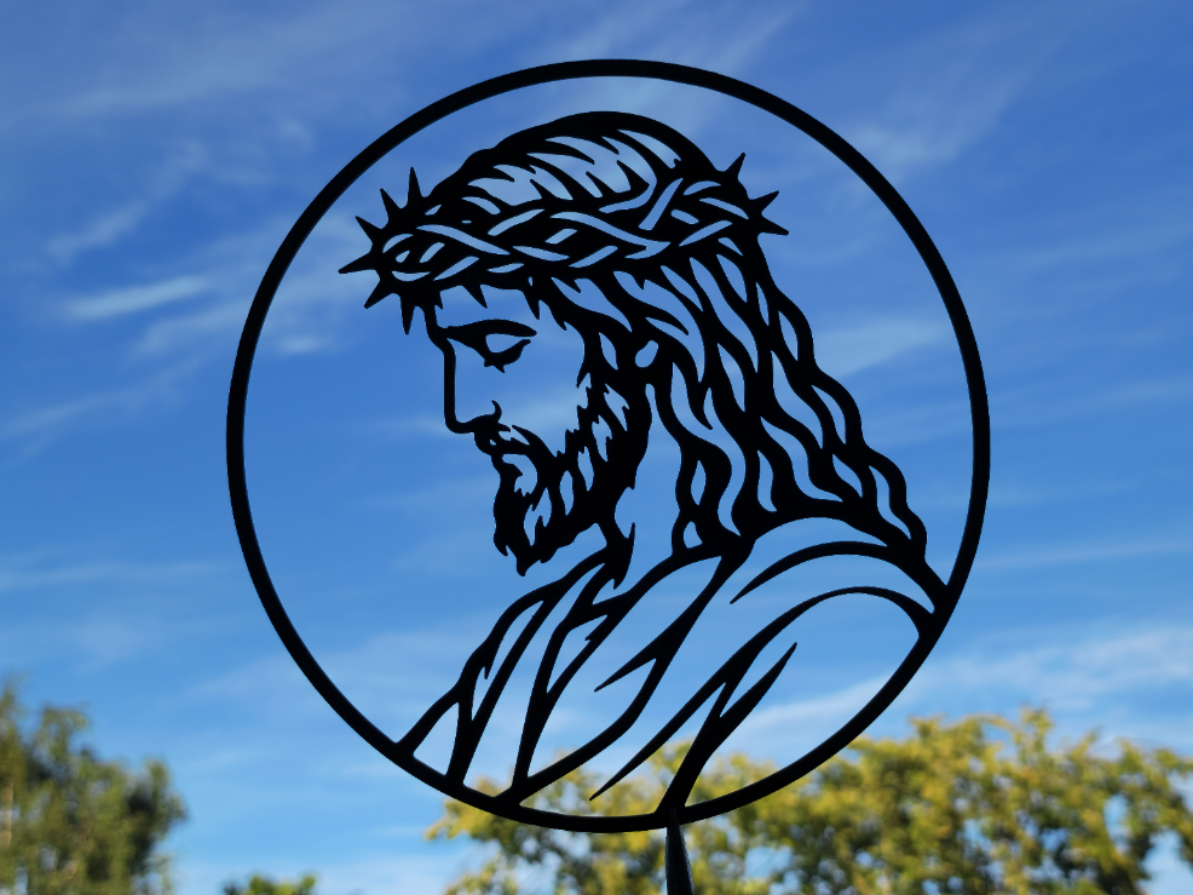 Jesus Christus Profil Wandkunst Wandbild Wanddeko Wanddekoration Deko