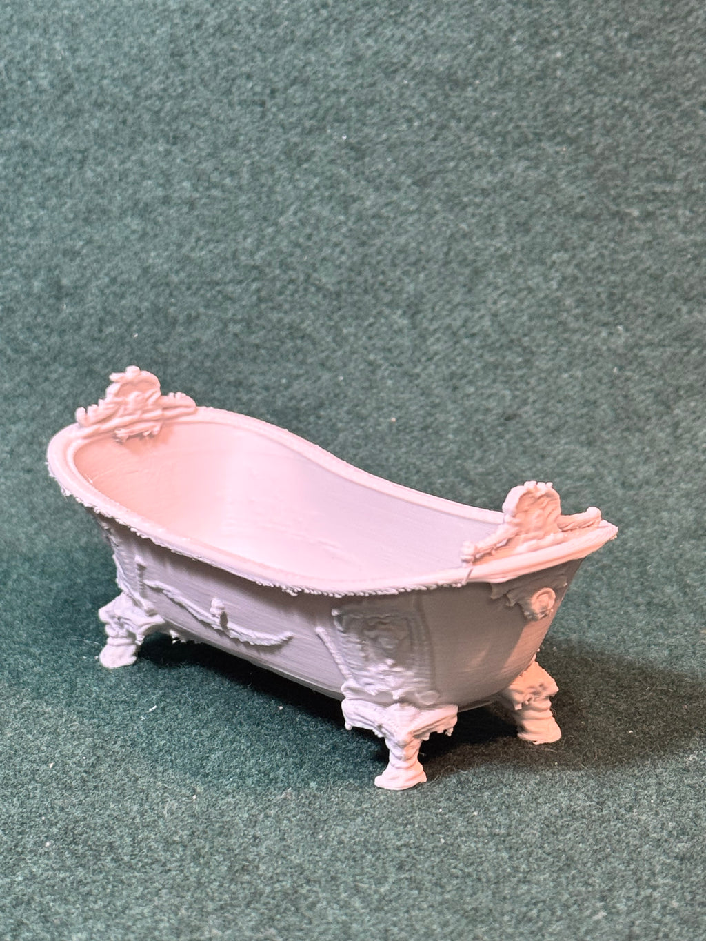 Puppenhaus Mini Badewanne aus der viktorianischen Ära 2 Miniatur 1:12