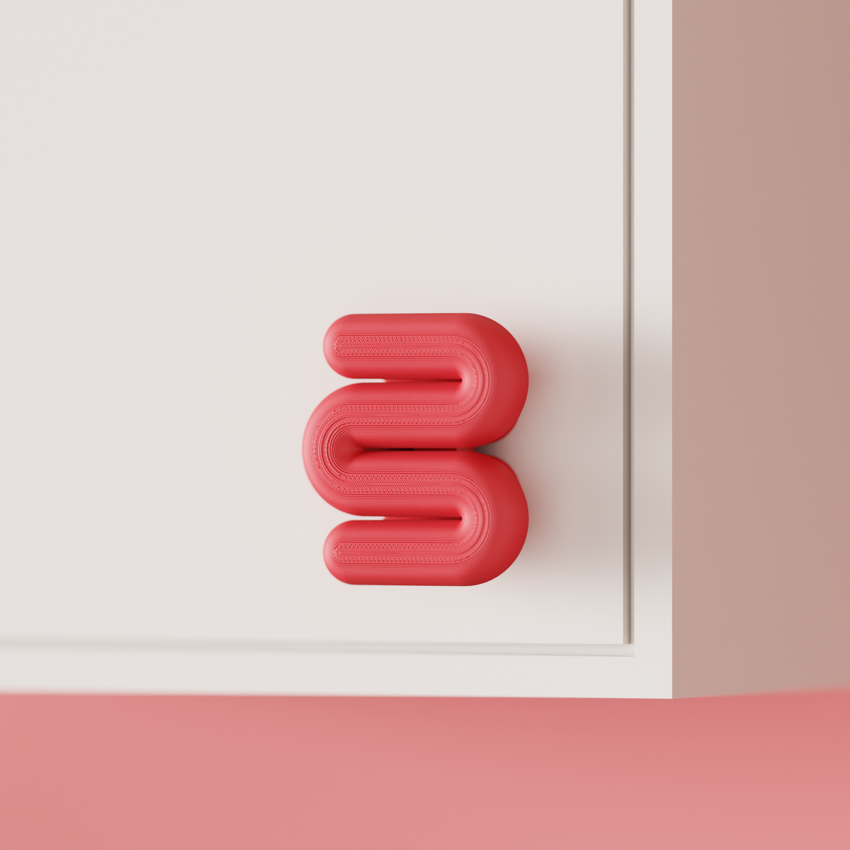 Schrankgriff Wellen-Design klassisch