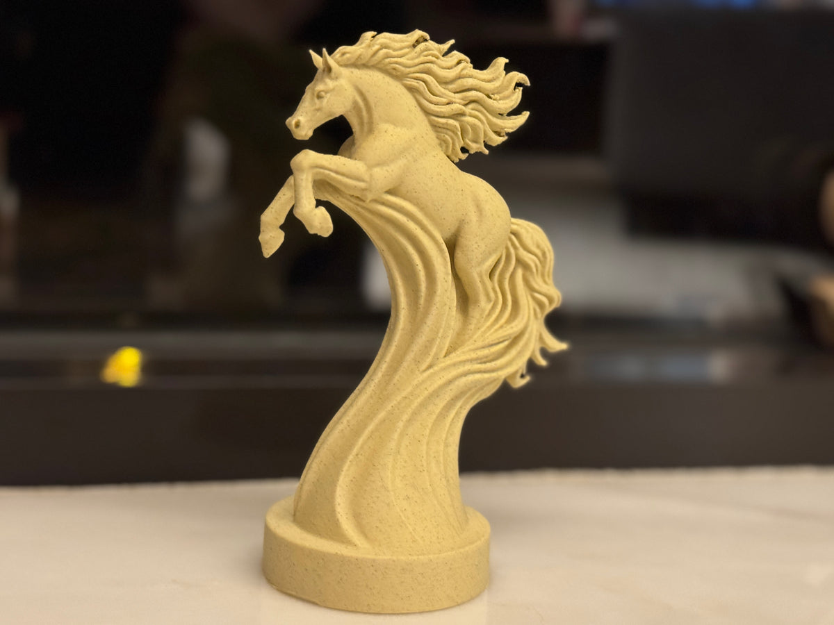 Skulptur steigendes Pferd elegant Deko