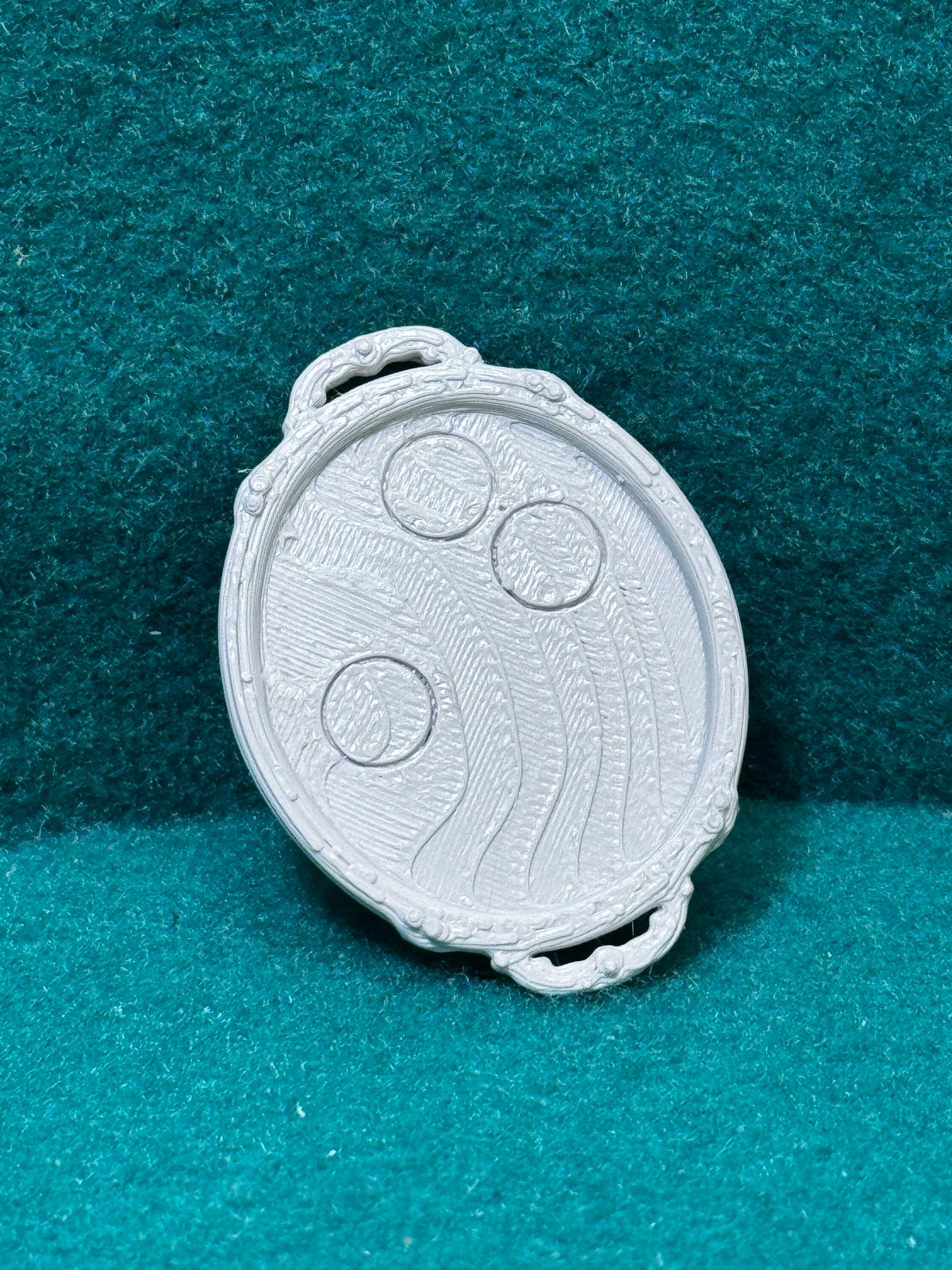 Serviertablett (Gleiches Tablett mit Ringflecken) Schmuck Damen Herren