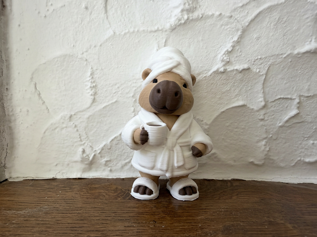 Figur Capybara im Wellness-Spa Deko