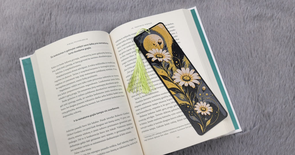 Lesezeichen Goldenes Buch Leseratte Geschenk Bücherwurm