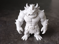 Stacheliger Oger-Krieger Brutales Fantasy-Monster Figur Deko Statue