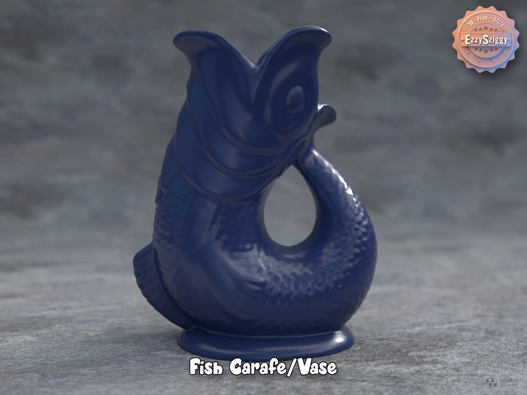 Fischkaraffe Vase ( ) Pflanztopf Blumentopf Übertopf Tierliebhaber Deko