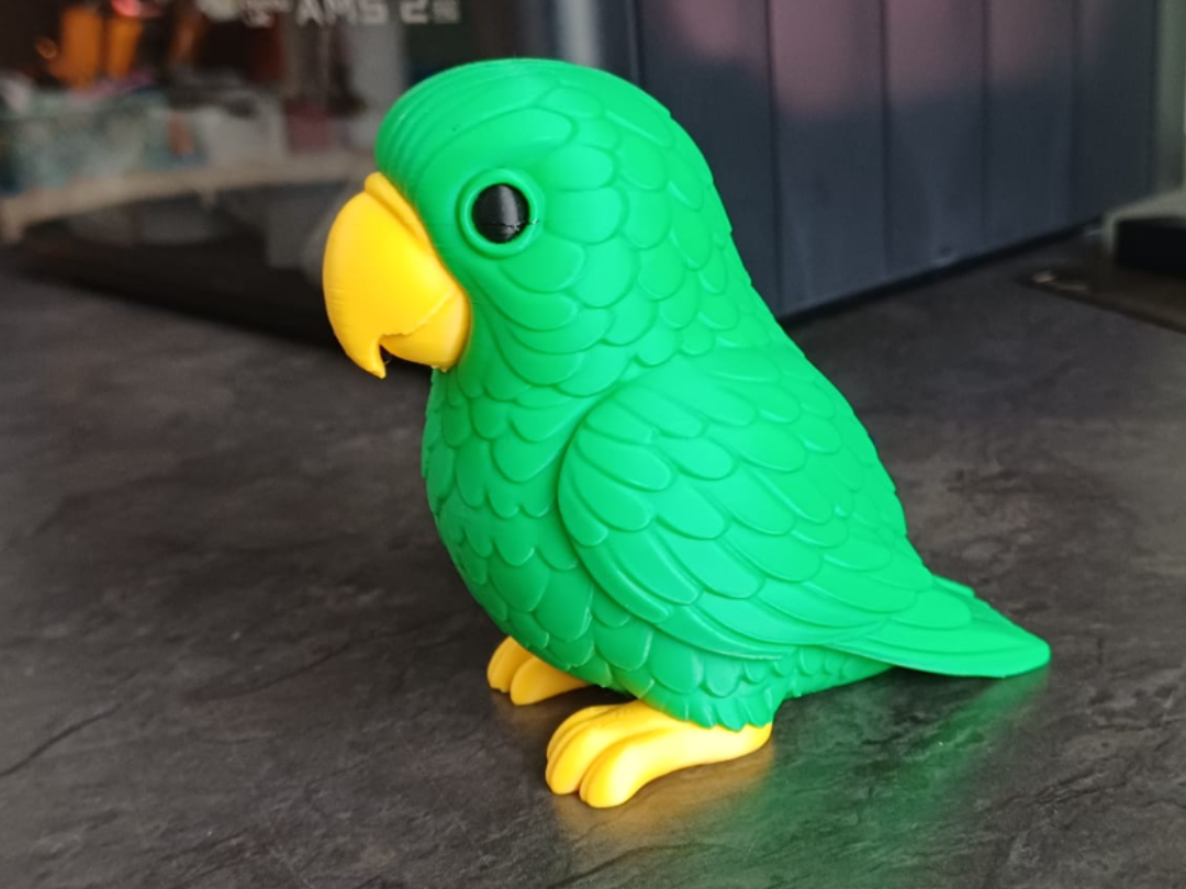 Bunter Tropenpapagei Figur Deko Statue Tierfigur Tiere Tierliebhaber süß