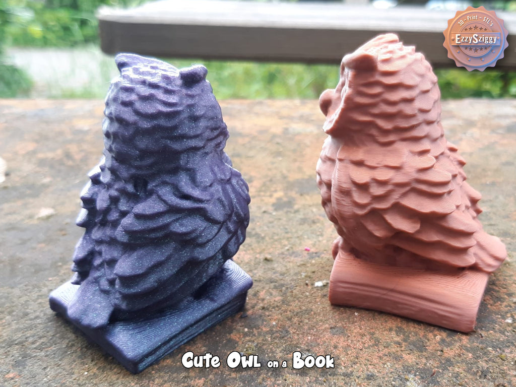 Kleine Eule auf einem Buch Figur Deko Statue Tierfigur Tiere Tierliebhaber