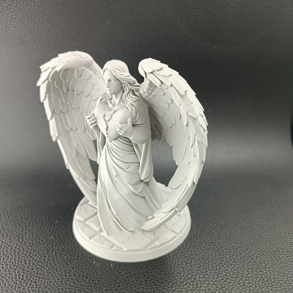 Engel der Liebe Valentins-Herzskulptur
