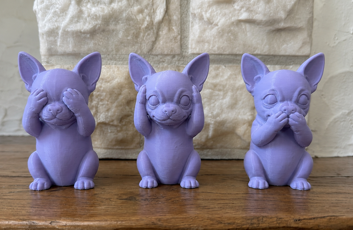 Nichts hören, sehen, sagen Figuren-Set Chihuahuas