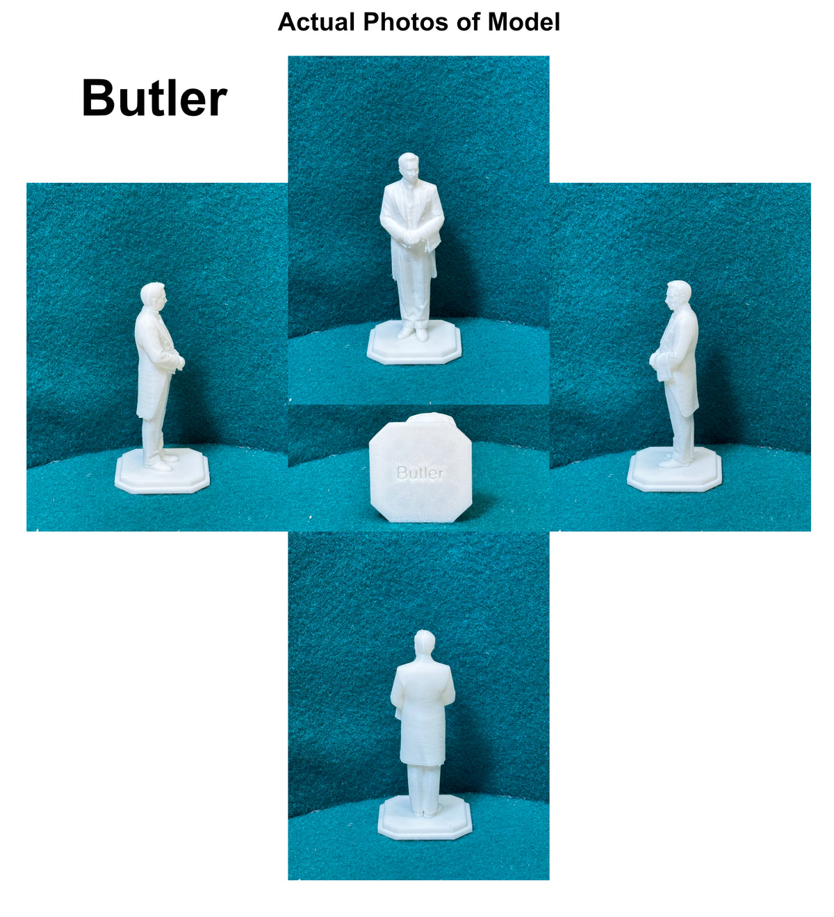 Butler Geheimnisvolle Figur Deko Statue Puppenhaus Miniatur Puppenstube