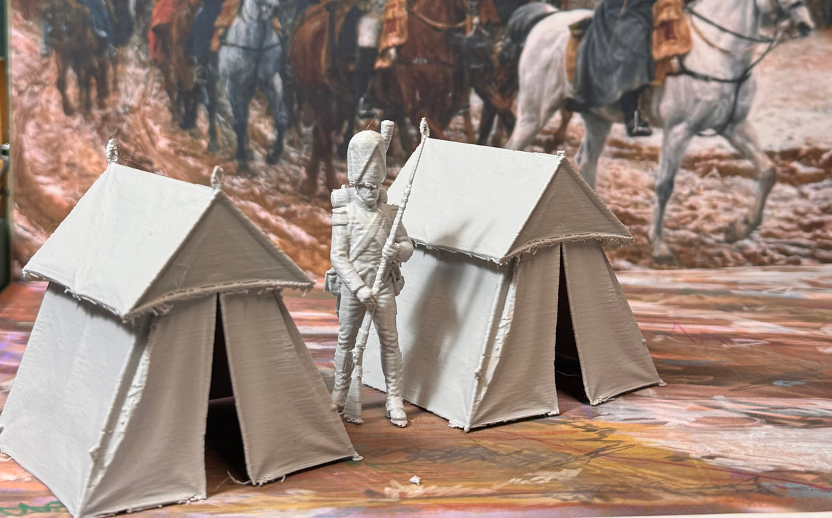 Napoleon-Serie Band 22 Zelte Insgesamt 3 Figur Deko Statue Puppenhaus