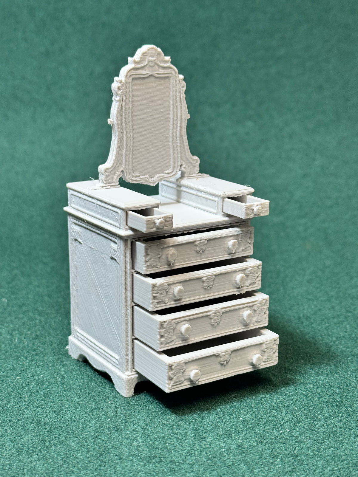 Victorian Cottage Kommode mit 6 Schubladen 1:12 Puppenhaus Miniatur Möbel