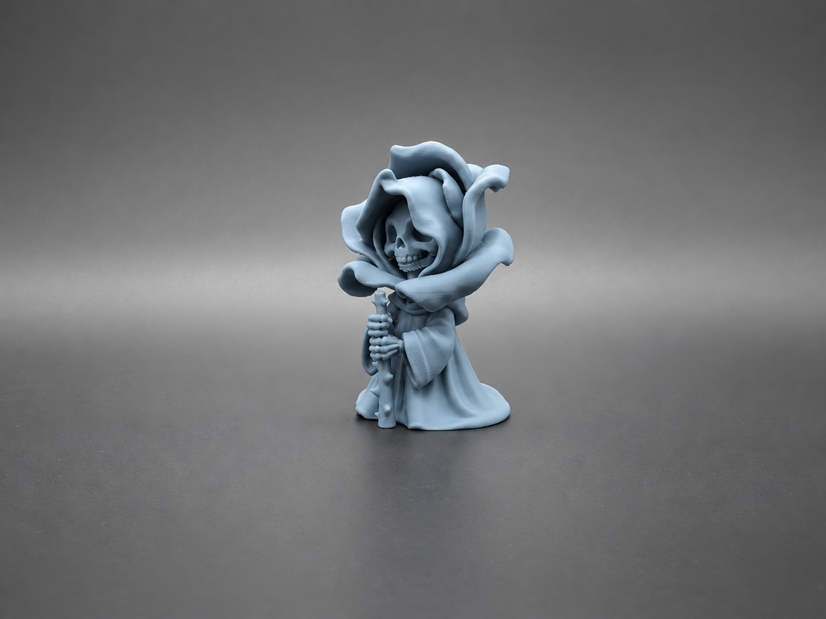 Blütenblätter des Jenseits Halloween Rosen Sensenmann Figur Deko