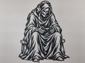 Sensemann Gamer Wandkunst Deko Wandbild Wanddeko Wanddekoration Halloween