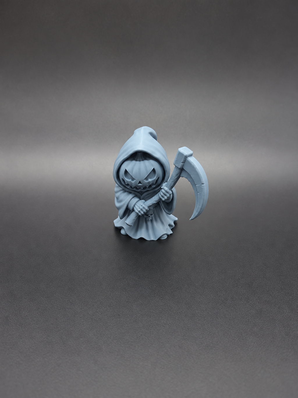Grim Grin Chibi Kürbiskürbis-Sensenmann Figur Deko