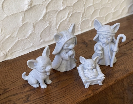 Krippe Chihuahua Weihnachtskrippe Set