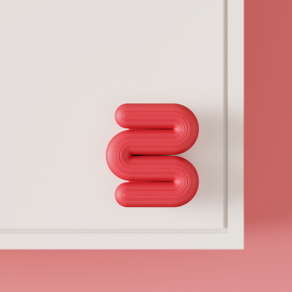 Schrankgriff Wellen-Design klassisch