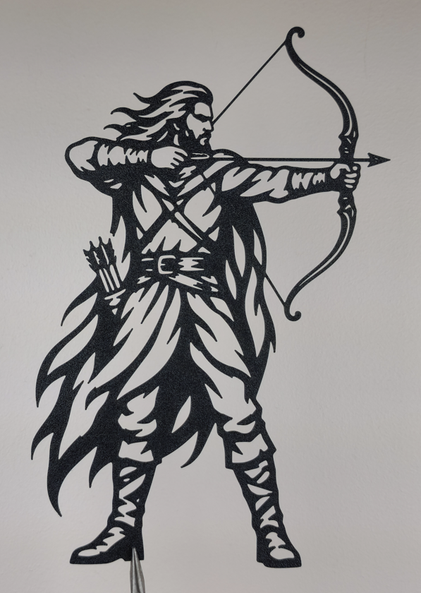 Mittelalterlicher Bogenschütze Wandkunst Wandbild Wanddeko Wanddekoration