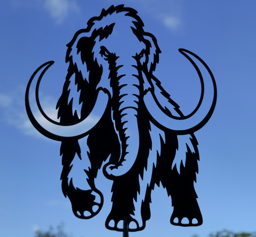 Mammut 2D Wandkunst Prähistorische Tierdekoration Wandbild Wanddeko Tiere