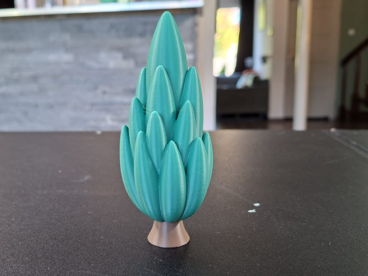 Stilisierte Zypresse Figur Deko Statue Puppenhaus Miniatur Puppenstube
