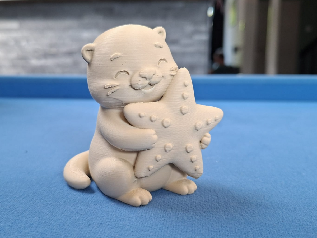 Otterly Adorable Otter mit Seestern Figur Deko Statue Weihnachten Advent