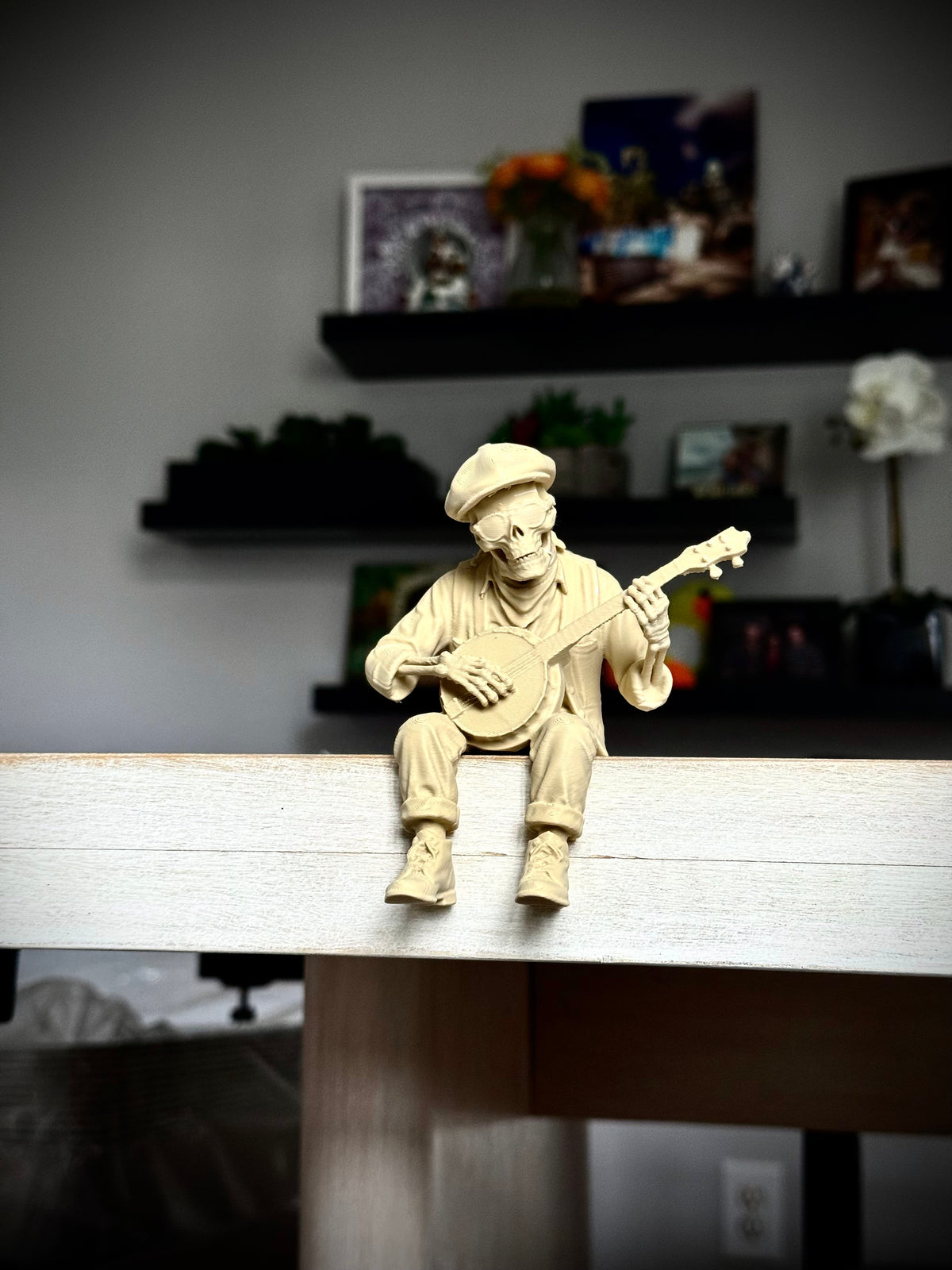 Totenkopf Kantenhocker Banjospieler