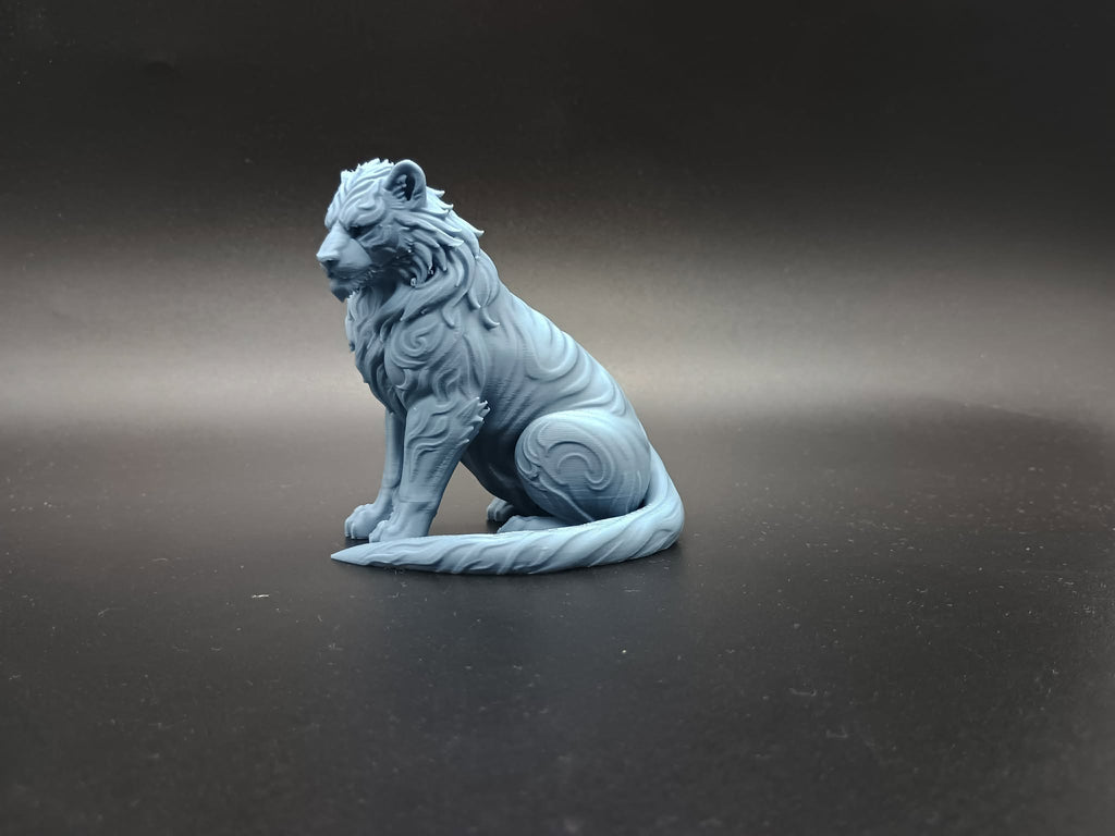 Ornamentaler Heiliger Geister-Weißer Tiger Figur Deko