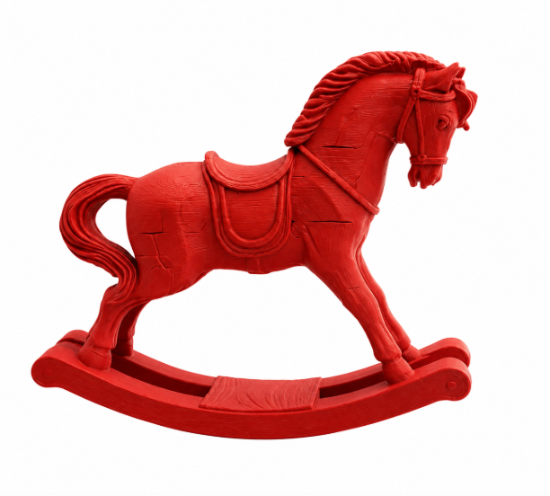 Viktorianisches Schaukelpferd Arthur Figur Deko Statue Tierfigur Tiere
