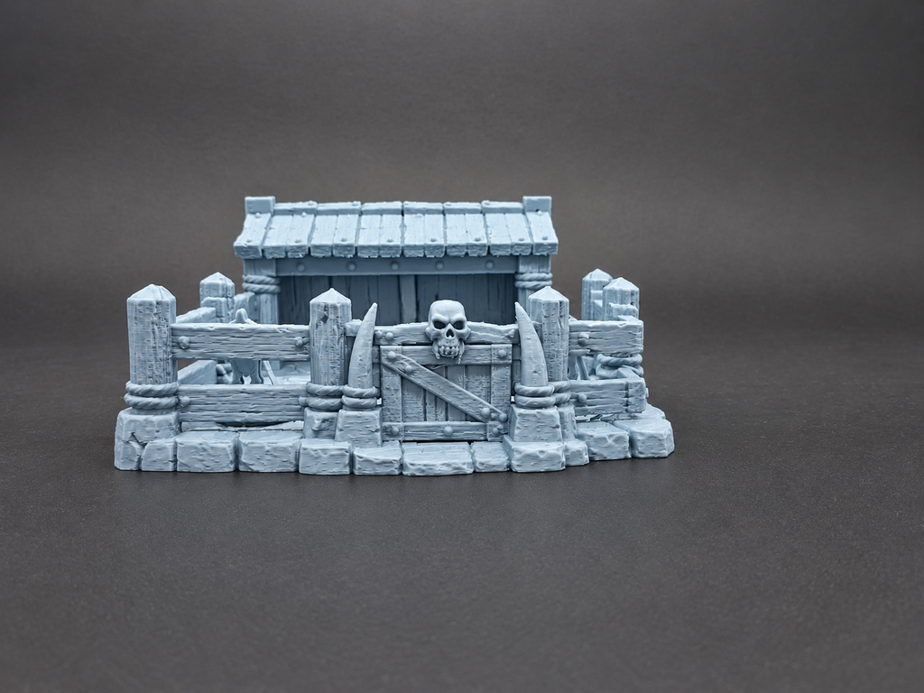 Fantasy Tiergehege & Stall 28mm Gelände