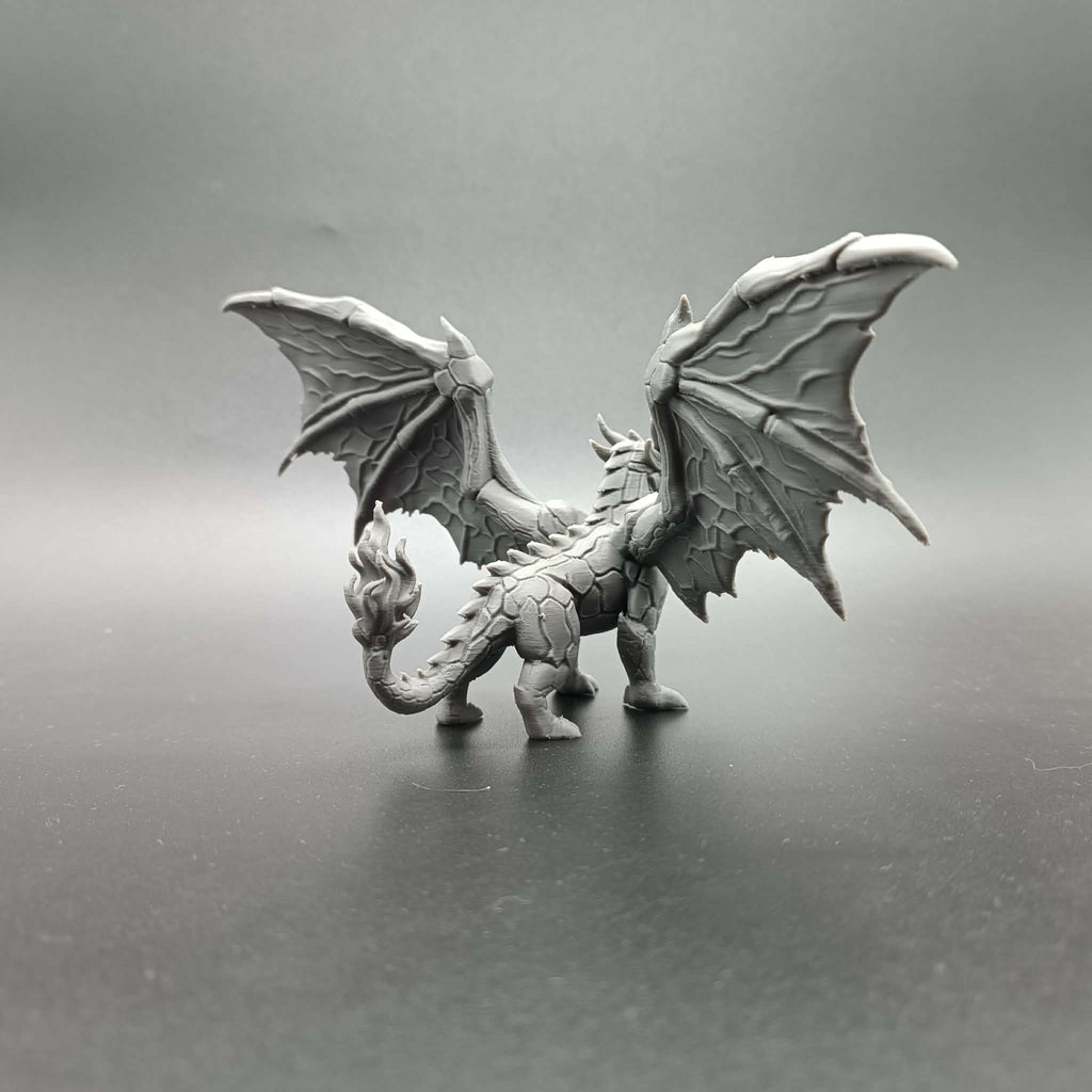 Vulkanischer Drache Figur Deko
