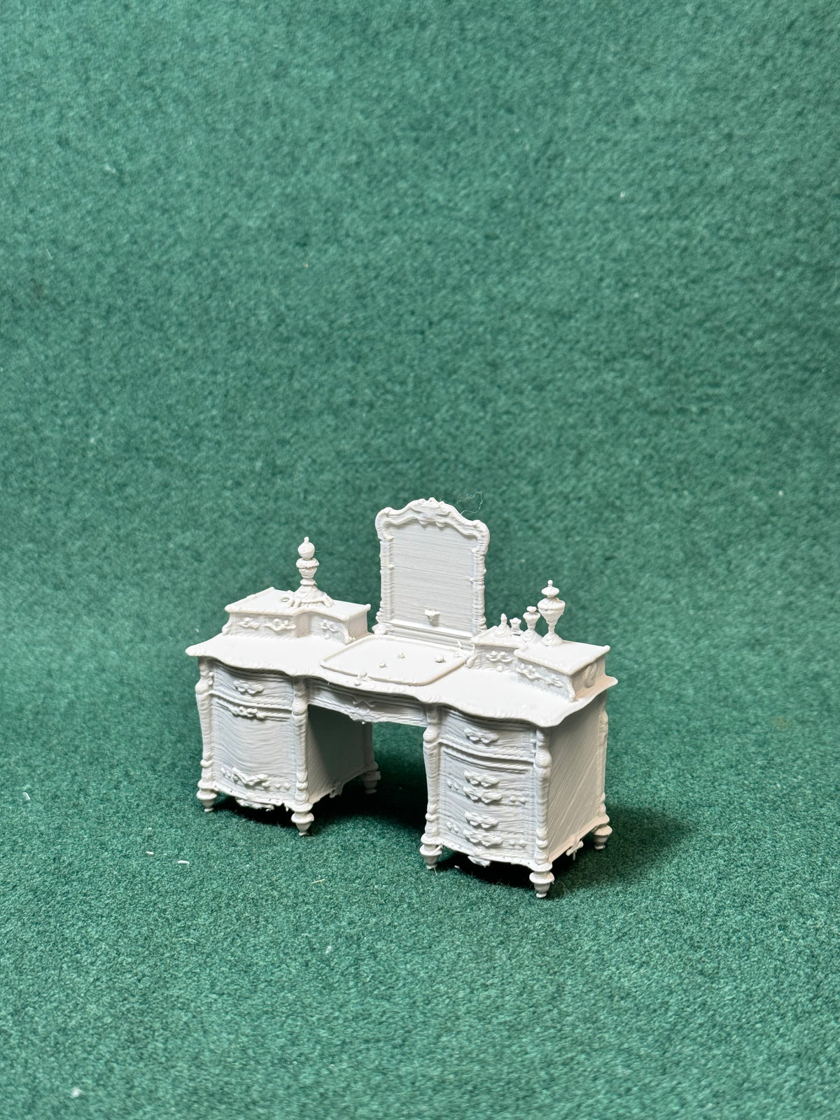 Puppenhaus Mini Viktorianischer Schminktisch 4 Miniatur 1:12 Puppenstube