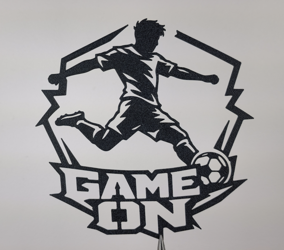Game On Fußballspieler Wandkunst Dekor Wandbild Wanddeko Wanddekoration