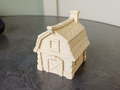 Mini Farm Scheunen-Häuschen Figur Deko Statue Puppenhaus Miniatur Diorama
