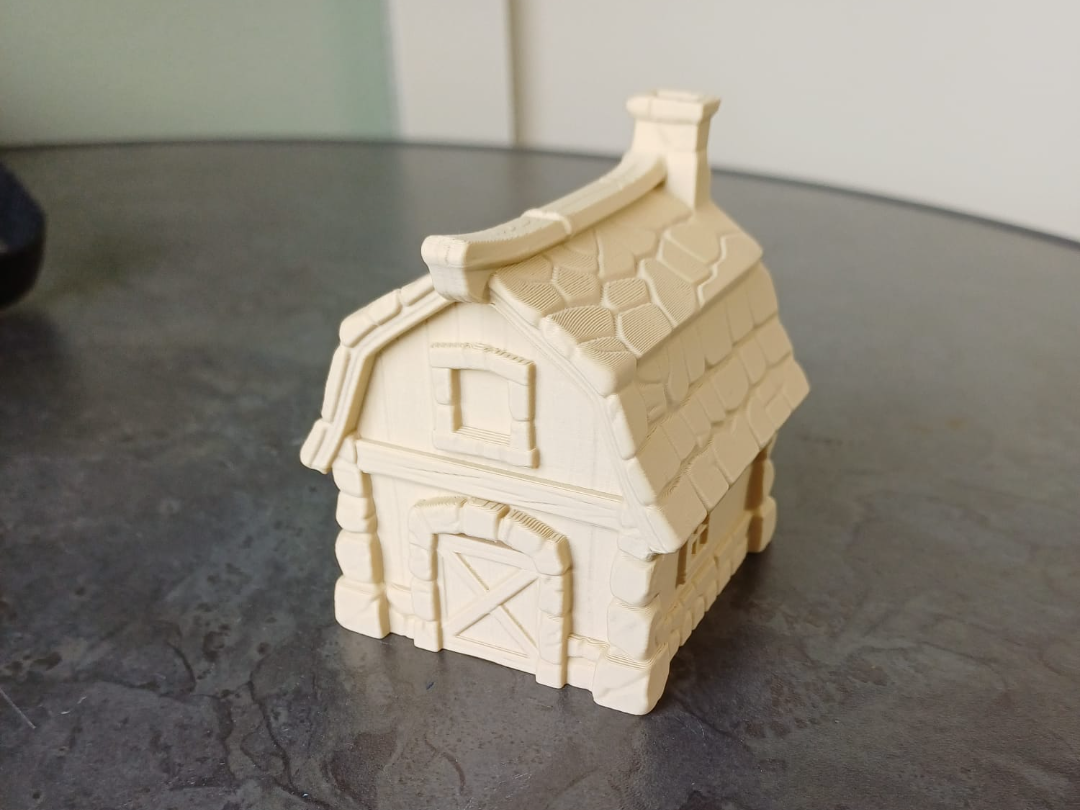 Mini Farm Scheunen-Häuschen Figur Deko Statue Puppenhaus Miniatur Diorama
