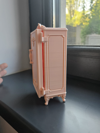 Vintage Mini Kühlschrank 1:12 Puppenhaus Miniatur Puppenstube Diorama