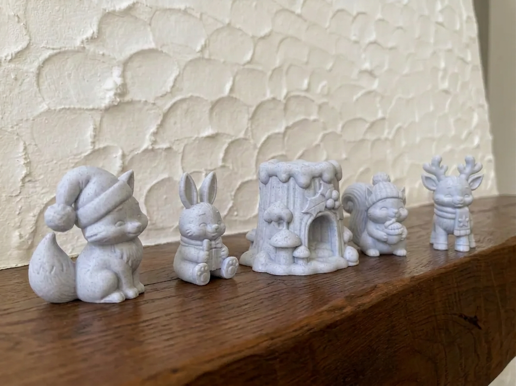 Waldtiere Figuren Set 5-teilig Deko