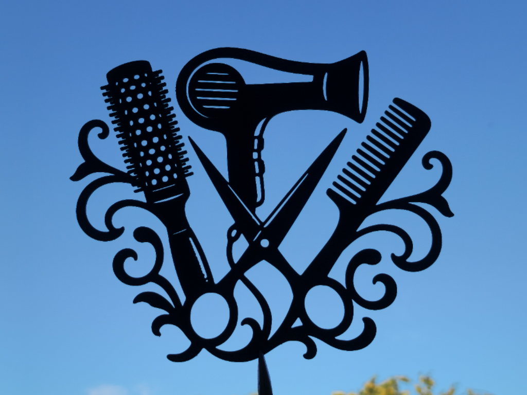 Friseursalon-Werkzeuge Wandkunst Wandbild Wanddeko Wanddekoration Deko