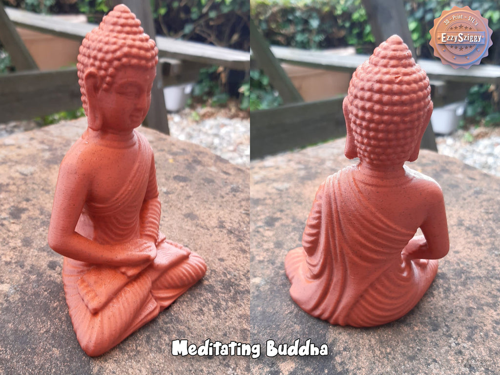 Meditierend Buddha Figur Deko Statue Mythologie Antik Skulptur Dekoration