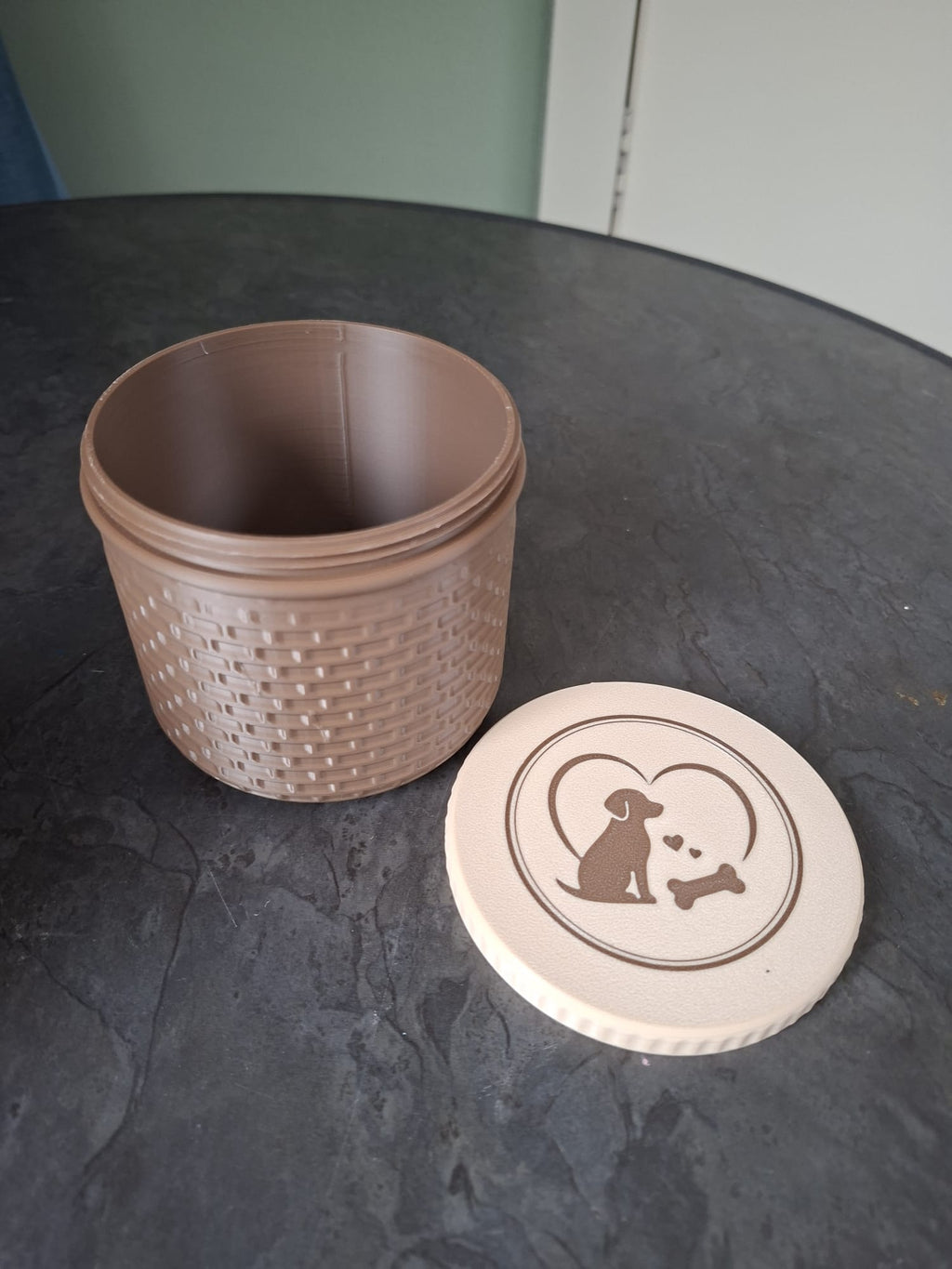 Pawfect Treat Keeper Aufbewahrungsbox für Hundeleckerlis Figur Deko Statue