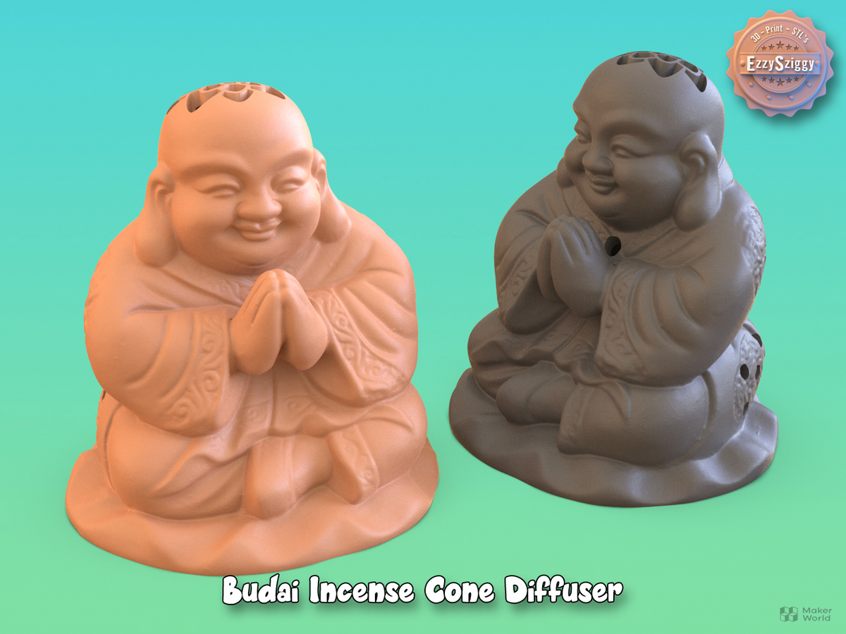 Budai Räucherkegel-Diffusor Figur Deko Statue Skulptur Dekoration Geschenk