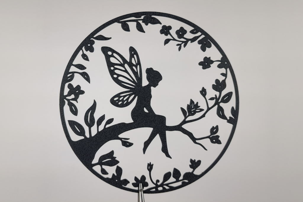 Feen-Silhouette 2D Wandkunst Wandbild Wanddeko Wanddekoration Fantasy Deko