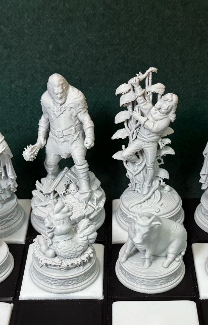 Hans und die Bohnenranke Schachset Schachspiel Sammlerstück Fantasy Deko