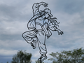 Street Dance Girl 2D Wandkunst Wandbild Wanddeko Wanddekoration Wohnzimmer