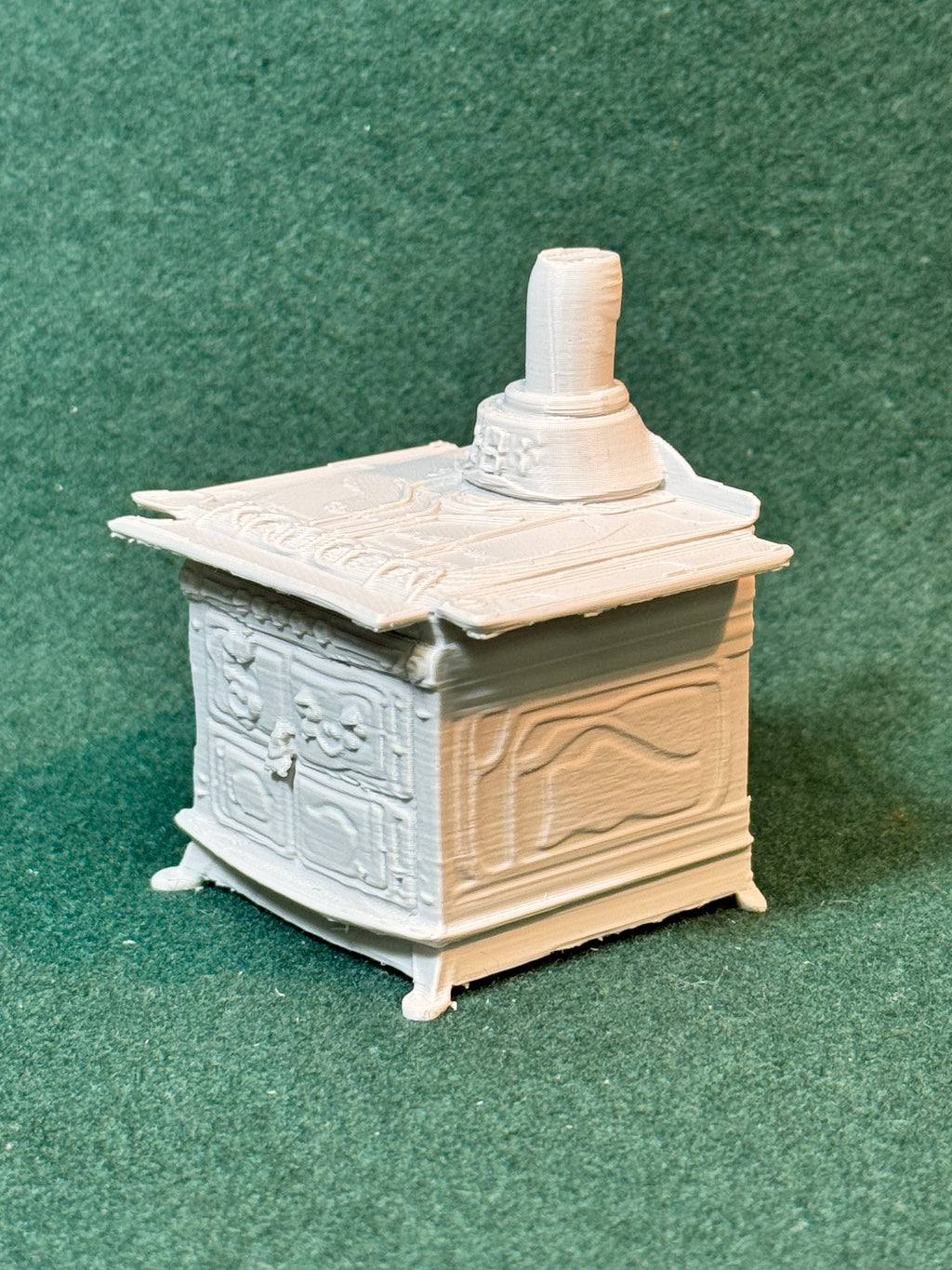 Puppenhaus Mini Viktorianischer Gusseisenherd 2 Miniatur 1:12 Puppenstube