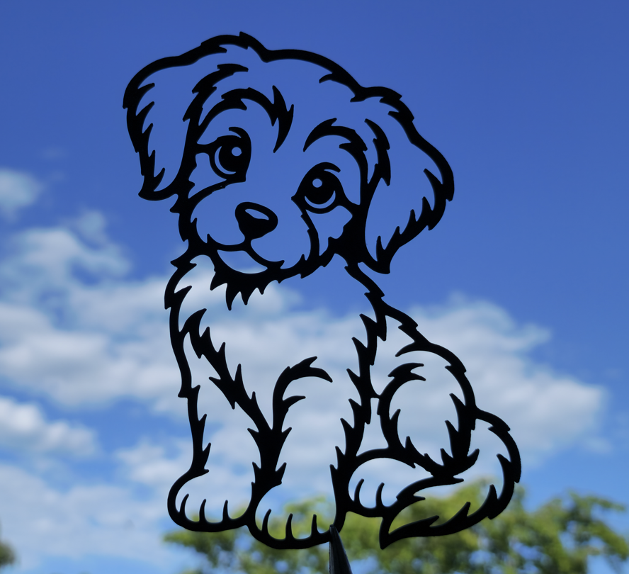 Süßes Welpen-Wandbild Hunde-Liebhaber-Deko Wanddeko Wanddekoration Liebe