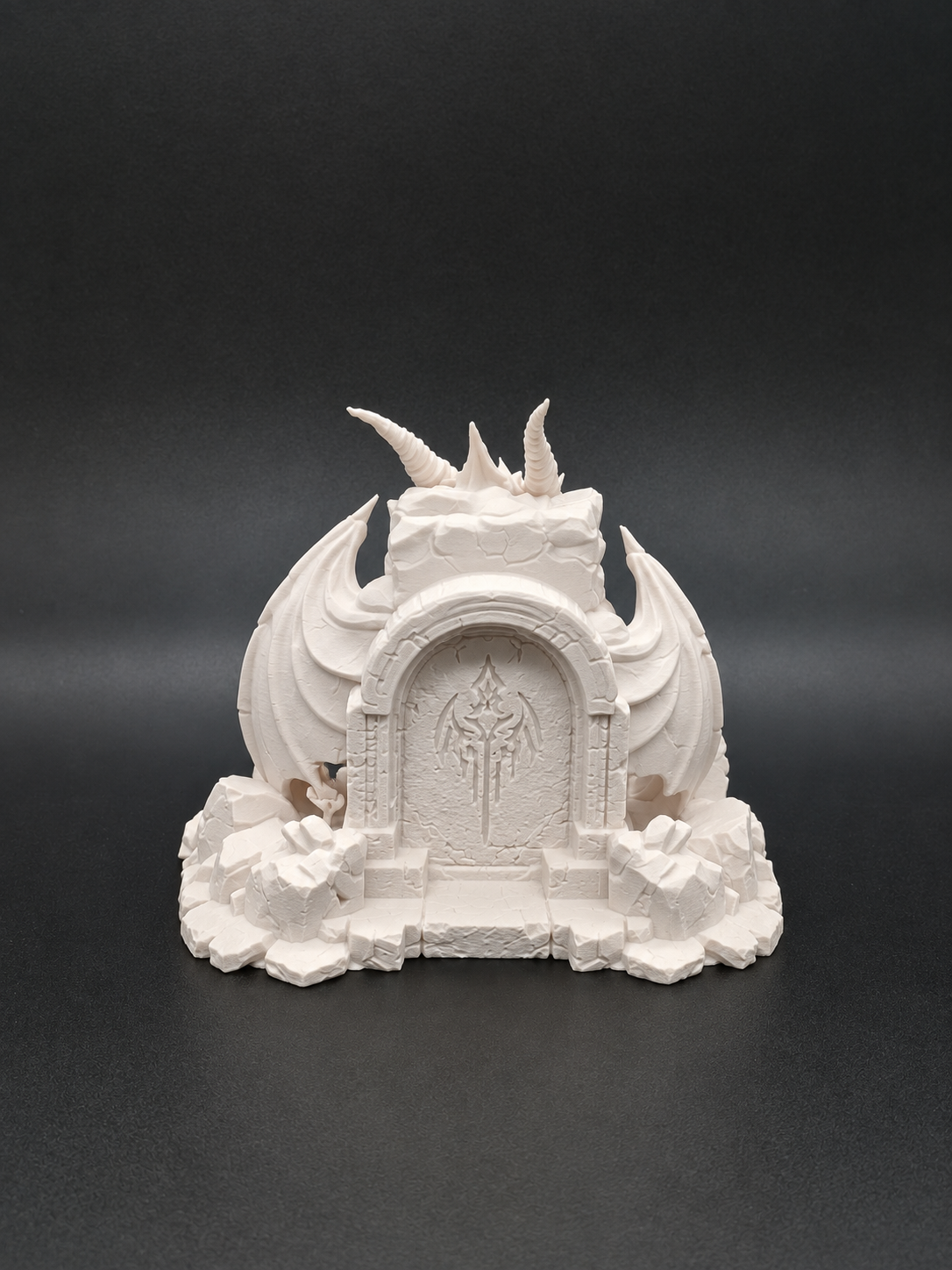 Drachengrab Dunkles Fantasy-Monument Figur Deko