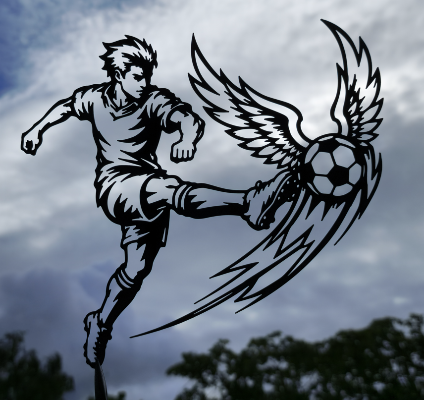 Fußball Flügel des Ruhms Wandkunst Wandbild Wanddeko Wanddekoration Deko