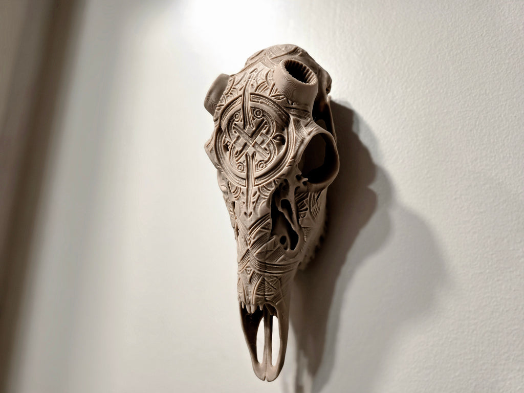 Hirschschädel Replik Wanddeko Variante 40